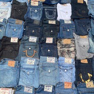 TRUE RELIGION JEANS MYSTERY BOX OF 3 PAIRS